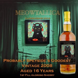 Secret Speyside 16 Year Old 2008 "Meowtallica No. 3" by Club Qing Single Malt Scotch Whisky